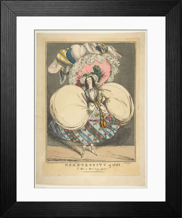 Framed Print : Monstrosity of 1829: Lo this is their very guise, 1829