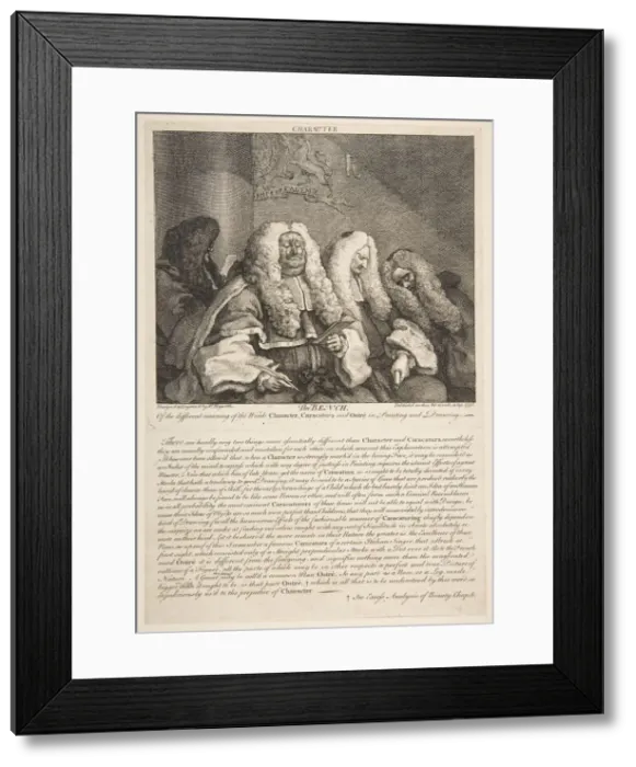 Framed Print : The Bench, September 1758. Creator: William Hogarth Framed Print : The Bench, September 1758. Creator: William Hogarth