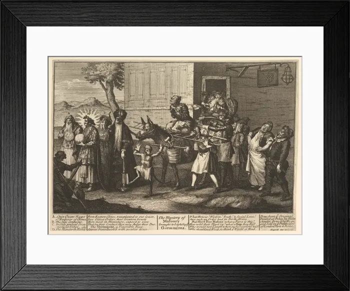 Framed Print : The Mystery of Masonry Brought to Light by the Go... [first published December 1724]