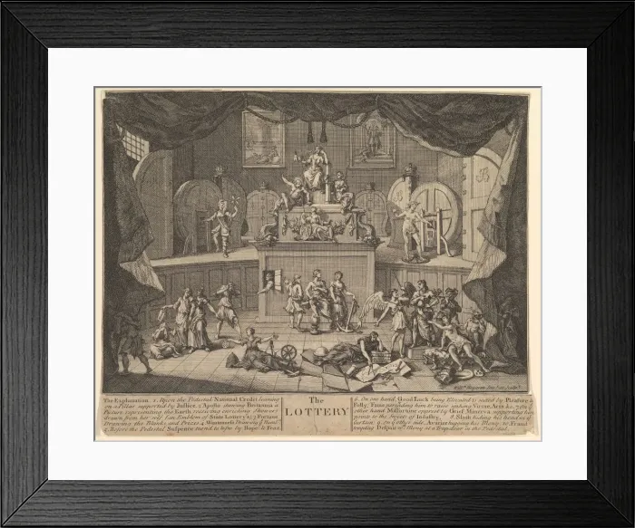 Framed Print : The Lottery, after 1724. Creator: William Hogarth