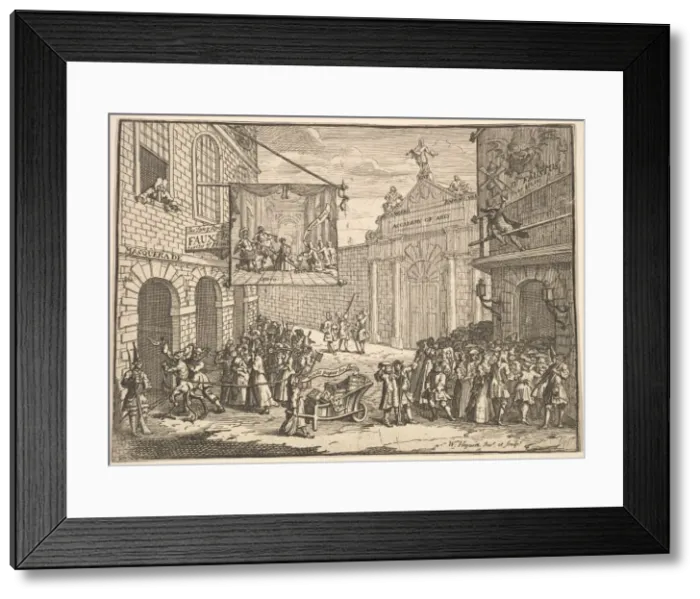 Framed Print : Masquerades and Operas, 1724. Creator: William Hogarth