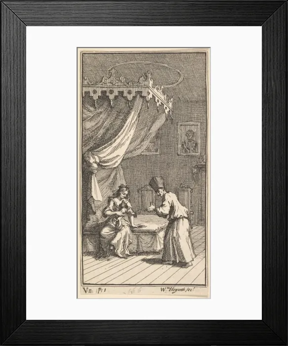 Framed Print : The New Metamorphosis, Plate 5: Fantasio, Transformed into a Lapdog Framed Print : The New Metamorphosis, Plate 5: Fantasio, Transformed into a Lapdog