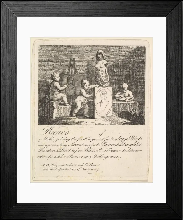 Framed Print : Boys Peeping at Nature, 1731-51. Creator: William Hogarth Framed Print : Boys Peeping at Nature, 1731-51. Creator: William Hogarth