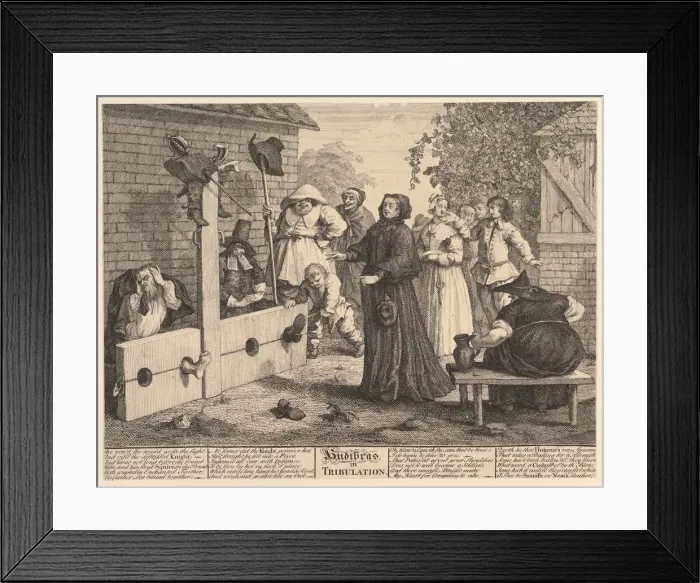 Framed Print : Hudibras in Tribulation (Twelve Large Illustrations for Saumel Butlers Hudibr Framed Print : Hudibras in Tribulation (Twelve Large Illustrations for Saumel Butlers Hudibr