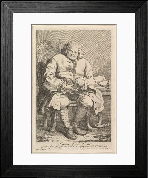 Framed Print : Simon Lord Lovat, 1746. Creator: William Hogarth Framed Print : Simon Lord Lovat, 1746. Creator: William Hogarth