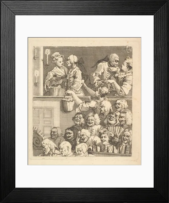 Framed Print : The Laughing Audience, December 1733. Creator: William Hogarth Framed Print : The Laughing Audience, December 1733. Creator: William Hogarth