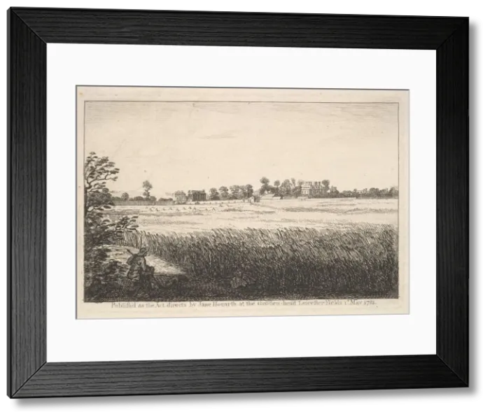 Framed Print : View of Ranbys House, May 1, 1781. Creator: William Hogarth Framed Print : View of Ranbys House, May 1, 1781. Creator: William Hogarth
