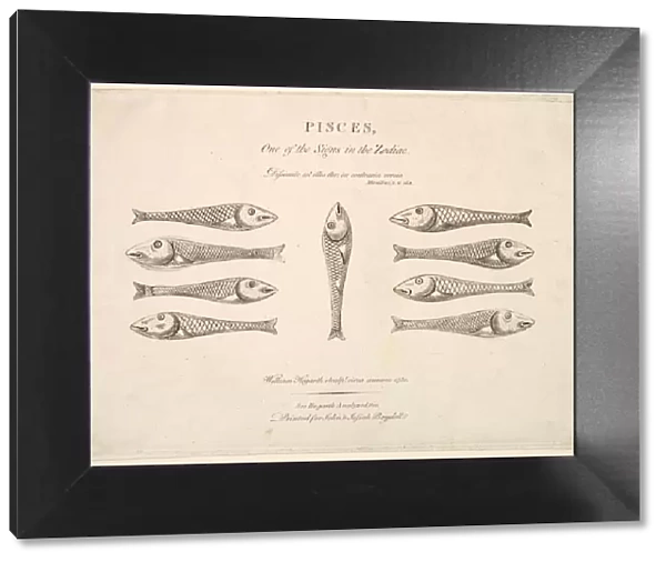 Pisces: Hogarths Quadrille Fish, ca. 1730. Creator: Unknown