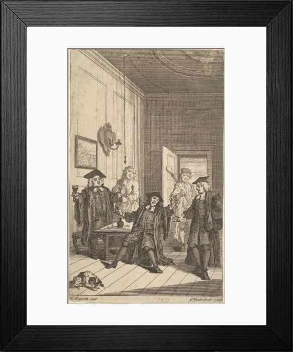 Framed Print : Frontispiece to The Humours of Oxford, April 1730. Creator: Unknown Framed Print : Frontispiece to The Humours of Oxford, April 1730. Creator: Unknown