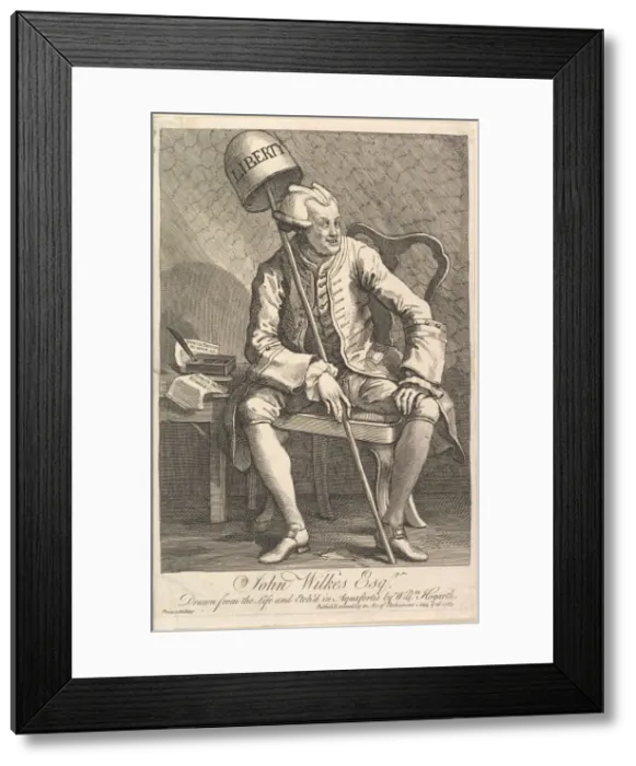 Framed Print : John Wilkes, Esq. May 16, 1763. Creator: William Hogarth Framed Print : John Wilkes, Esq. May 16, 1763. Creator: William Hogarth