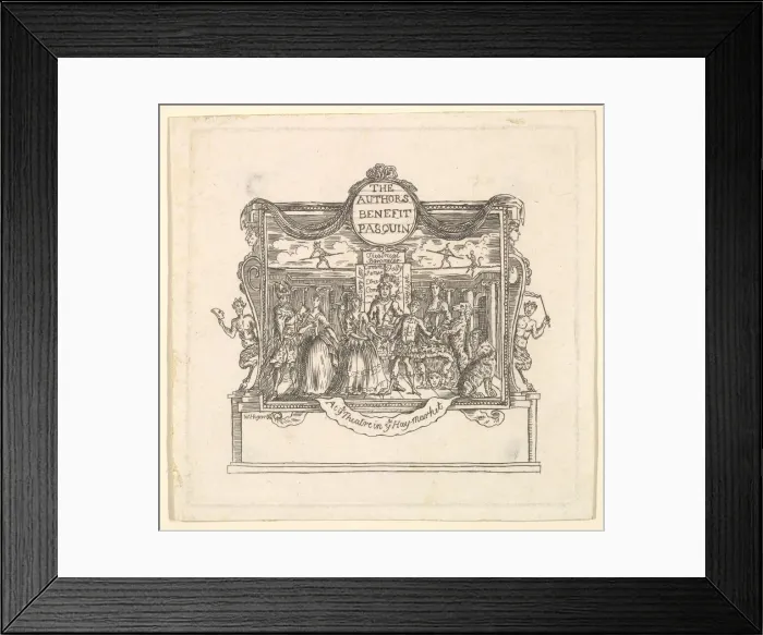 Framed Print : The Authors Benefit: Pasquin, 1736. Creator: Unknown Framed Print : The Authors Benefit: Pasquin, 1736. Creator: Unknown