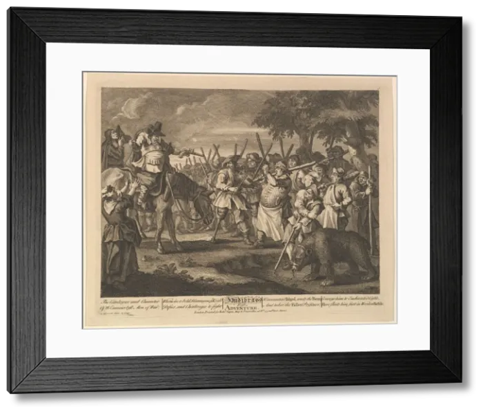 Framed Print : Hudibrass First Adventure (Twelve Large Illustrations for Samuel Butlers Hudibras, Pl Framed Print : Hudibrass First Adventure (Twelve Large Illustrations for Samuel Butlers Hudibras, Pl