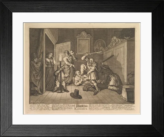 Framed Print : Hudibras Catechized (Twelve Large Illustrations for Samuel Butlers Hudibras, Plate 9) Framed Print : Hudibras Catechized (Twelve Large Illustrations for Samuel Butlers Hudibras, Plate 9)