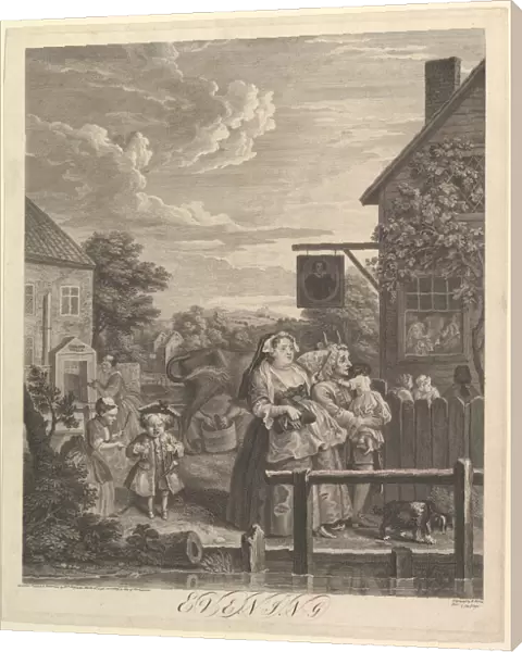 Evening (The Four Times of Day), March 25, 1738. Creator: William Hogarth