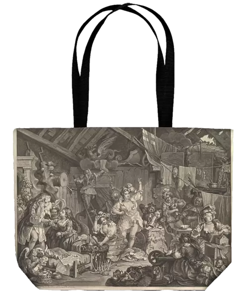 Strolling Actresses Dressing in a Barn, 1738. Creator: William Hogarth