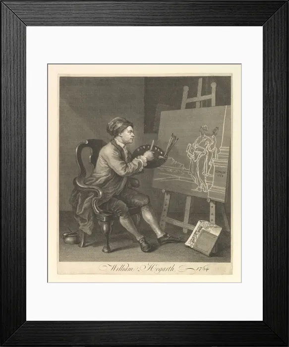 Framed Print : William Hogarth, Serjeant Painter to His Majesty, 1764. Creator: William Hogarth Framed Print : William Hogarth, Serjeant Painter to His Majesty, 1764. Creator: William Hogarth