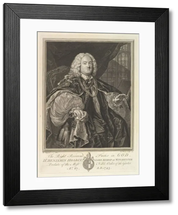 Framed Print : The Right Reverend Father in God, Dr. Benjamin Hoadly, Lord Bishop of Winchester