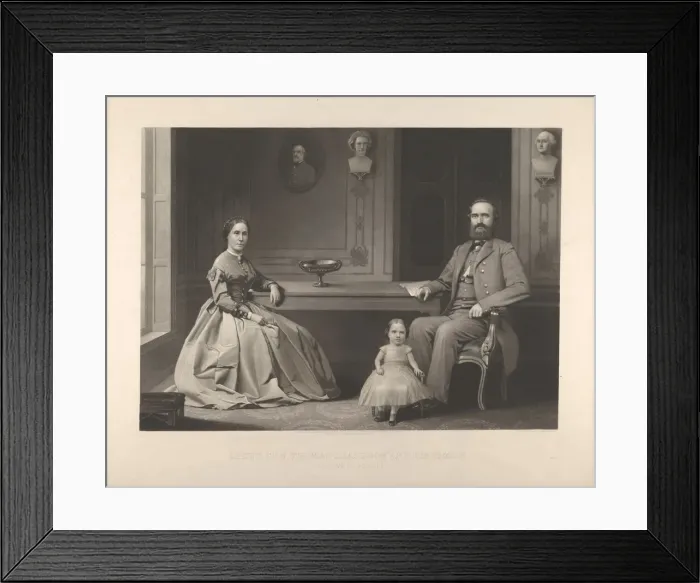 Framed Print : Lieutenant General Thomas J. Jackson and His Family ('Stonewall Jackson'), 1866 Framed Print : Lieutenant General Thomas J. Jackson and His Family ('Stonewall Jackson'), 1866