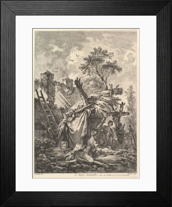 Framed Print : Rest in the Country. Creator: William Wynne Ryland Framed Print : Rest in the Country. Creator: William Wynne Ryland