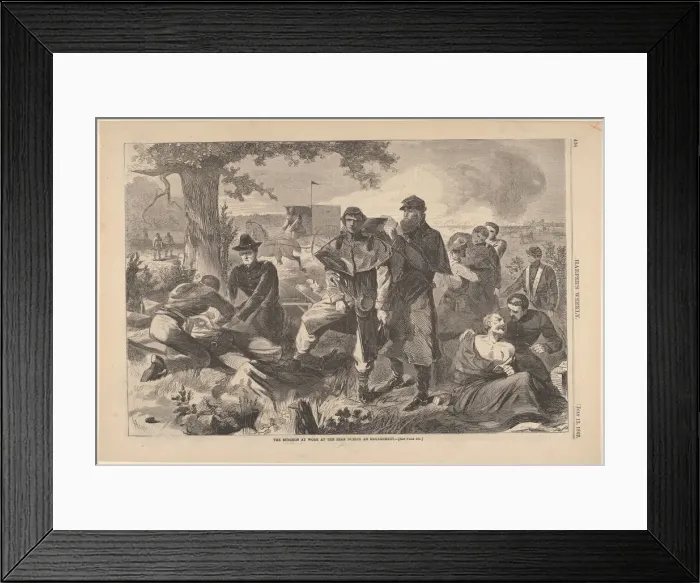 Framed Print : The Surgeon at Work at the Rear During an Engagement (Harpers Weekly, Vol Framed Print : The Surgeon at Work at the Rear During an Engagement (Harpers Weekly, Vol