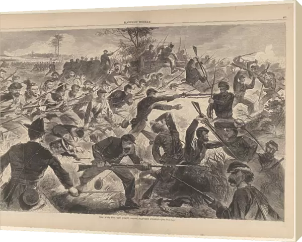 The War for the Union, 1862 - A Bayonet Charge (Harpers Weekly, Vol. VII), July 12, 1862
