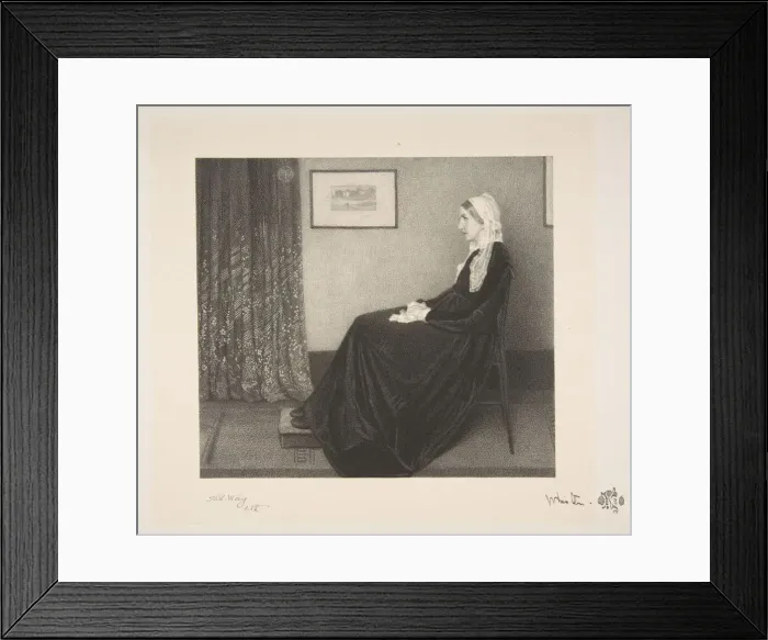 Framed Print : Arrangement in Grey and Black: Portrait of the Artists Mother, 1892 Framed Print : Arrangement in Grey and Black: Portrait of the Artists Mother, 1892