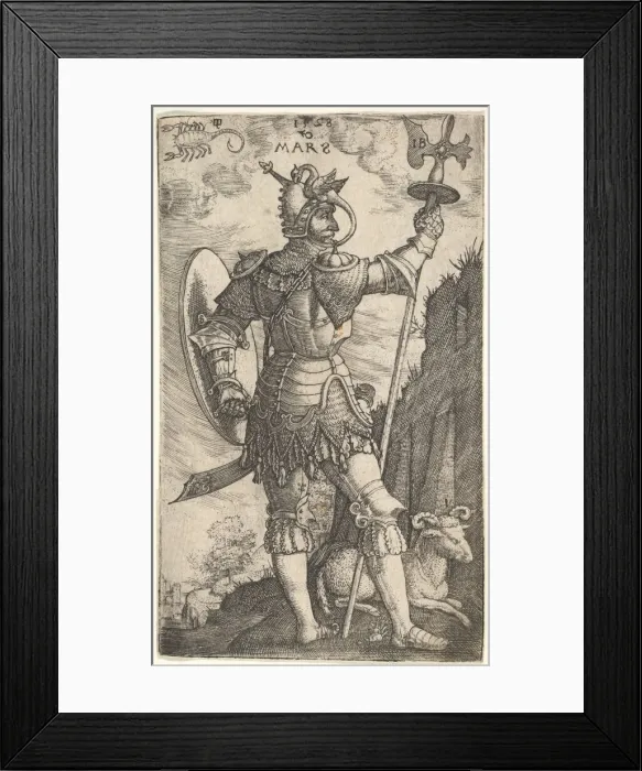 Framed Print : Mars from The Gods Who Preside Over the Planet, 1528. Creator: Master I. B Framed Print : Mars from The Gods Who Preside Over the Planet, 1528. Creator: Master I. B