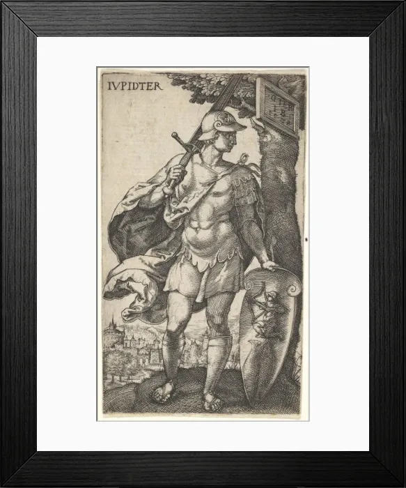 Framed Print : Jupiter from The Gods Who Preside Over the Planets, 1528. Creator: Master I. B Framed Print : Jupiter from The Gods Who Preside Over the Planets, 1528. Creator: Master I. B