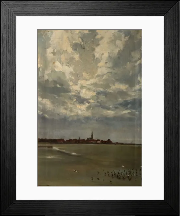 Framed Print : Hindelopen, Holland, 1875. Creator: Alexander Friedrich Werner Framed Print : Hindelopen, Holland, 1875. Creator: Alexander Friedrich Werner