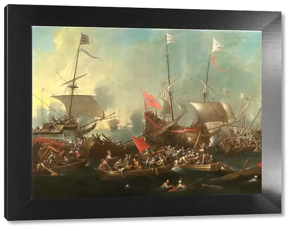 The Battle of Lepanto - A Sea Battle between Christians and Barbary Corsairs, 1615-20