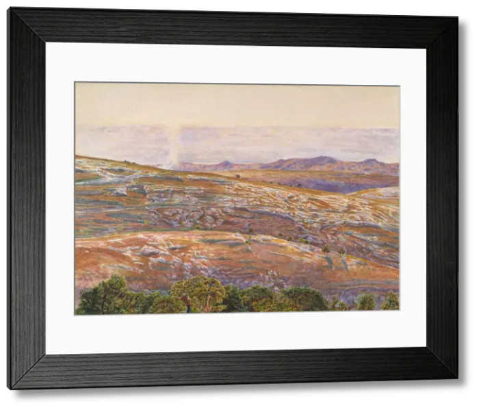 Framed Print : The Dead Sea from Siloam, 1861. Creator: William Holman Hunt Framed Print : The Dead Sea from Siloam, 1861. Creator: William Holman Hunt