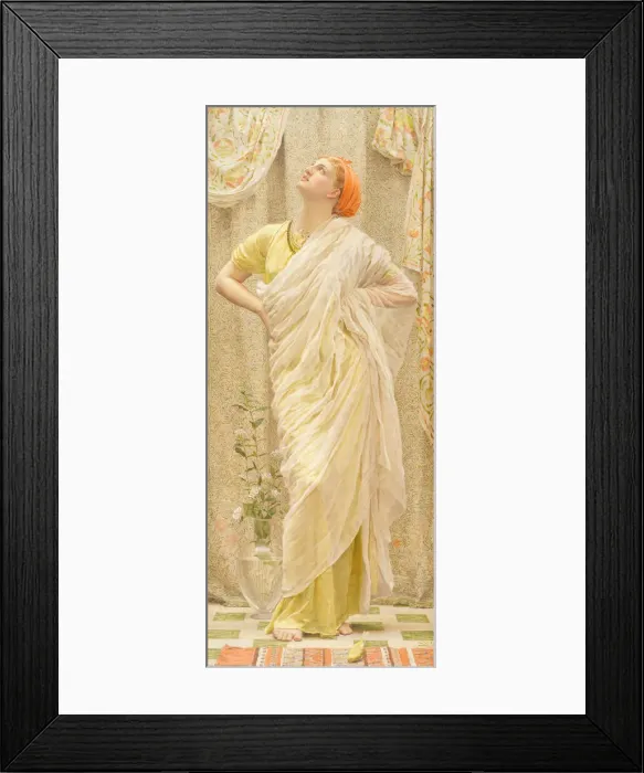 Framed Print : Birds (also known as Canaries). Creator: Albert Joseph Moore Framed Print : Birds (also known as Canaries). Creator: Albert Joseph Moore