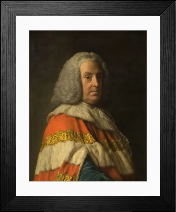 Framed Print : Portrait of Sir William Pulteney, Earl of Bath, 1750-64. Creator: Allan Ramsay Framed Print : Portrait of Sir William Pulteney, Earl of Bath, 1750-64. Creator: Allan Ramsay
