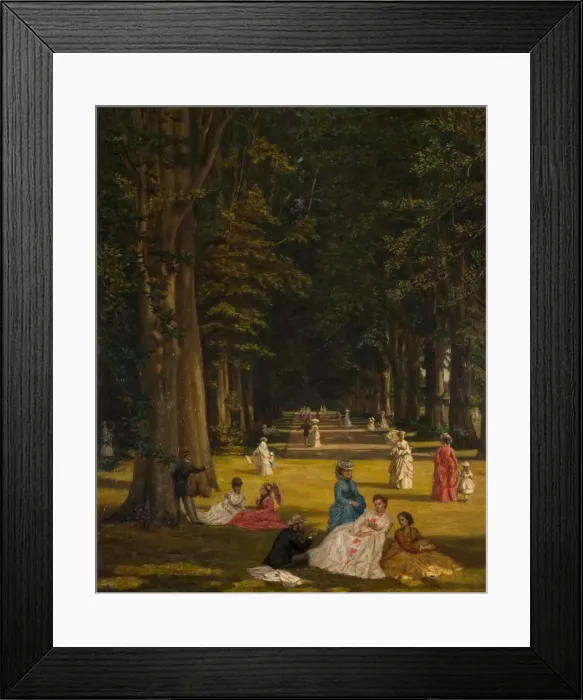 Framed Print : The Avenue, Wildernesse, Kent, 1900. Creator: Valentine Cameron Prinsep Framed Print : The Avenue, Wildernesse, Kent, 1900. Creator: Valentine Cameron Prinsep
