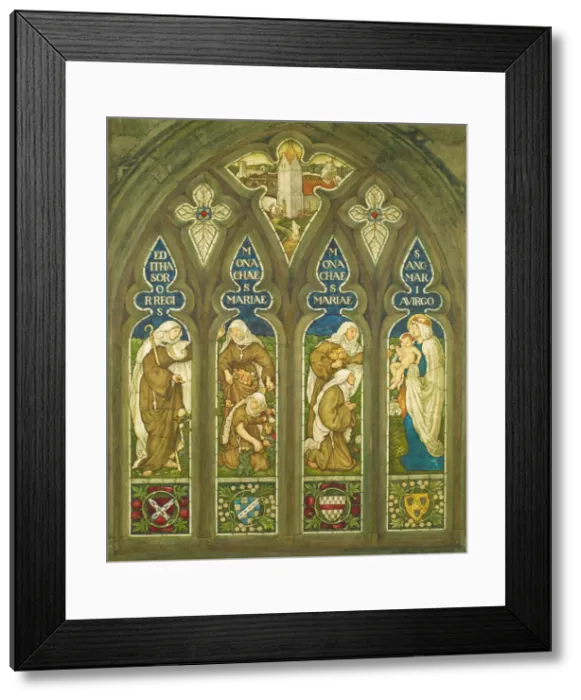 Framed Print : St Editha and the Nuns of St Mary, 1908. Creator: Thomas Matthews Rooke Framed Print : St Editha and the Nuns of St Mary, 1908. Creator: Thomas Matthews Rooke