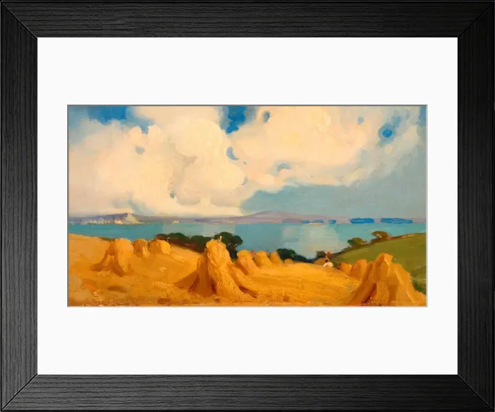 Framed Print : Mounts Bay, Cornwall, 1916-1924. Creator: Benjamin Haughton Framed Print : Mounts Bay, Cornwall, 1916-1924. Creator: Benjamin Haughton