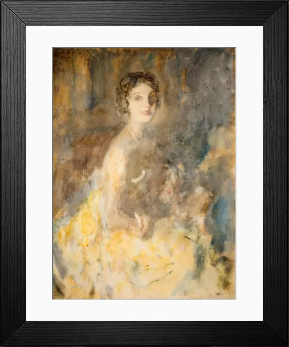 Framed Print : Mrs Richard Jessel, 1921. Creator: Ambrose McEvoy Framed Print : Mrs Richard Jessel, 1921. Creator: Ambrose McEvoy