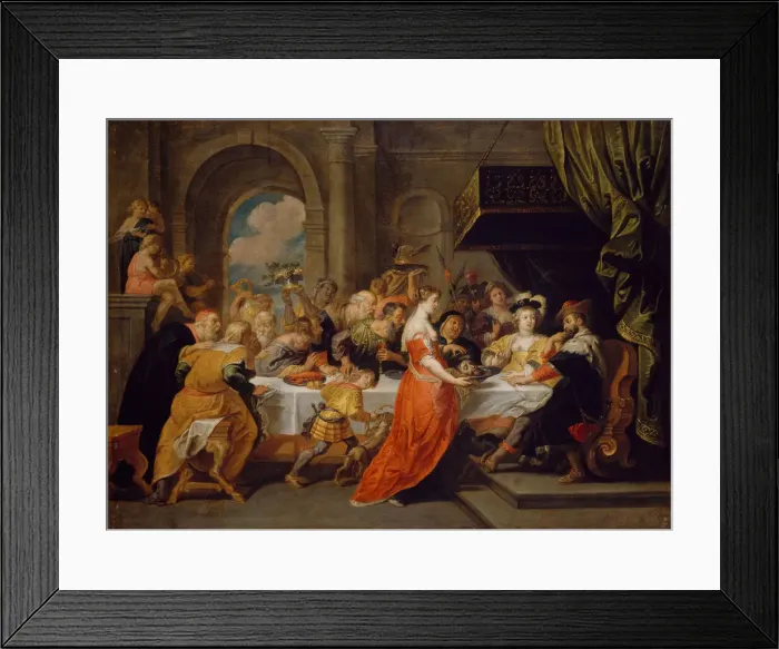 Framed Print : The Feast of Herod, 1640-1690. Creator: David Teniers II Framed Print : The Feast of Herod, 1640-1690. Creator: David Teniers II