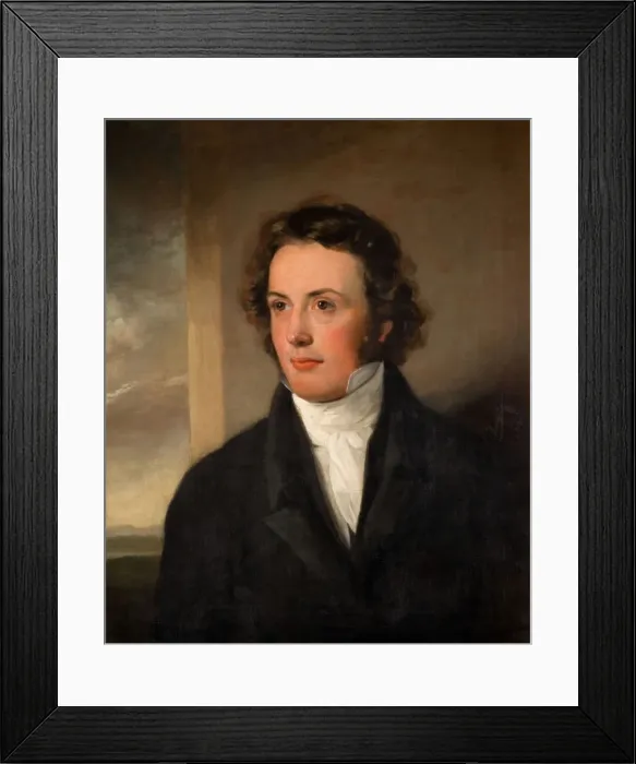 Framed Print : Portrait of James Tibbetts Willmore (1800-63), 1830. Creator: Unknown Framed Print : Portrait of James Tibbetts Willmore (1800-63), 1830. Creator: Unknown