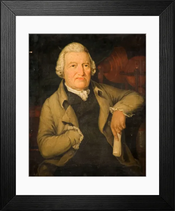 Framed Print : Portrait Of Dr William Bache, 1800. Creator: Unknown Framed Print : Portrait Of Dr William Bache, 1800. Creator: Unknown
