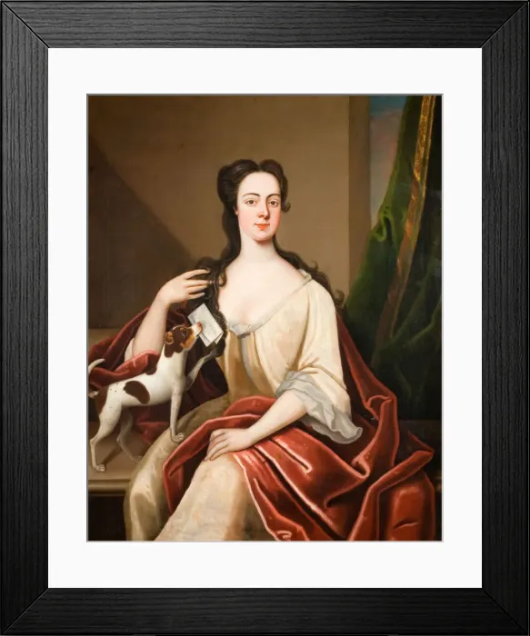 Framed Print : Portrait of Barbara Lister, 1740-1750. Creator: Unknown Framed Print : Portrait of Barbara Lister, 1740-1750. Creator: Unknown