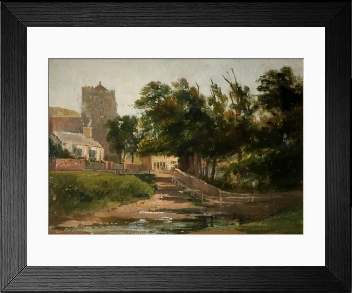 Framed Print : All Saints Church, Hastings, 1813. Creator: David Cox the elder Framed Print : All Saints Church, Hastings, 1813. Creator: David Cox the elder