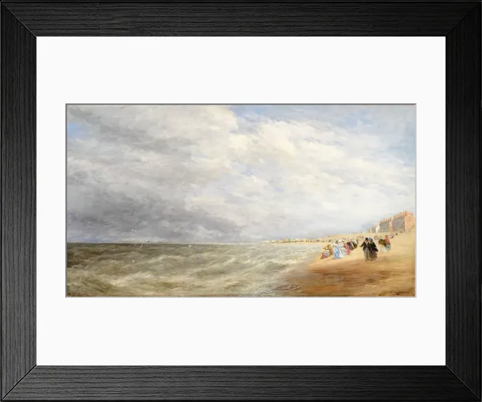 Framed Print : Rhyl Sands, 1855. Creator: David Cox the elder Framed Print : Rhyl Sands, 1855. Creator: David Cox the elder