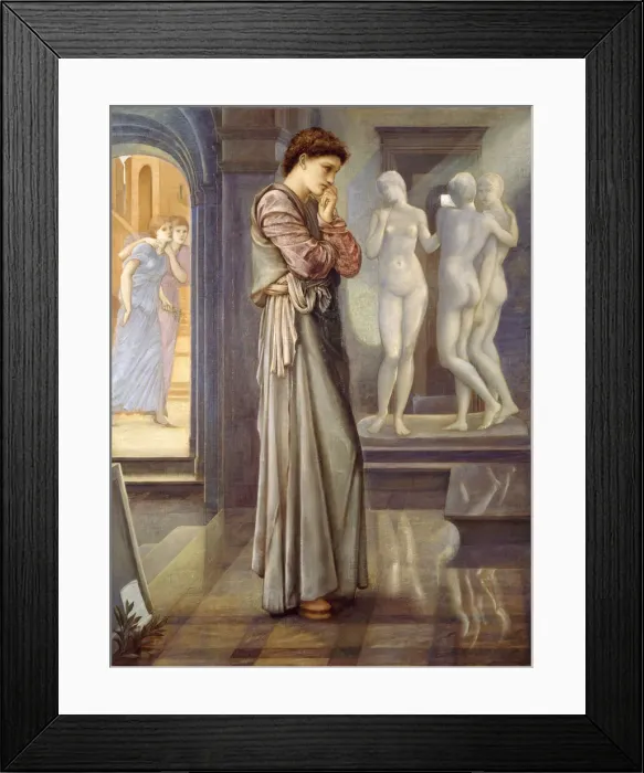 Framed Print : Pygmalion and the Image - The Heart Desires, 1878. Creator: Sir Edward Coley Burne-Jones Framed Print : Pygmalion and the Image - The Heart Desires, 1878. Creator: Sir Edward Coley Burne-Jones
