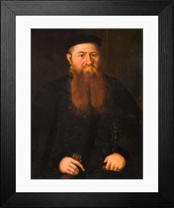 Framed Print : Portrait Of An Old Man, 1500-1600. Creator: Unknown Framed Print : Portrait Of An Old Man, 1500-1600. Creator: Unknown