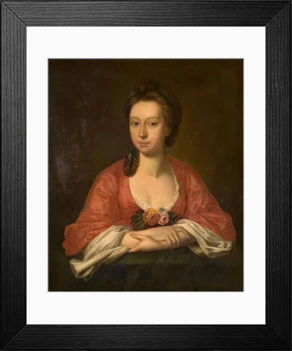 Framed Print : Portrait Of A Woman, Possibly Anne Jesson, 1750-1800. Creator: Unknown Framed Print : Portrait Of A Woman, Possibly Anne Jesson, 1750-1800. Creator: Unknown