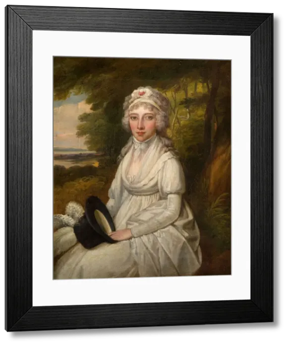 Framed Print : Portrait Of A Lady Of The Osler Family, 1780-1800. Creator: Unknown Framed Print : Portrait Of A Lady Of The Osler Family, 1780-1800. Creator: Unknown