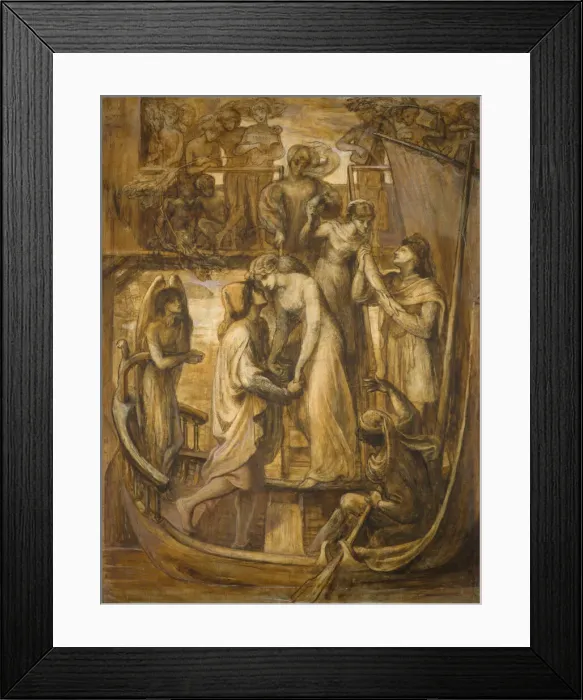 Framed Print : The Boat of Love, 1881. Creator: Dante Gabriel Rossetti Framed Print : The Boat of Love, 1881. Creator: Dante Gabriel Rossetti