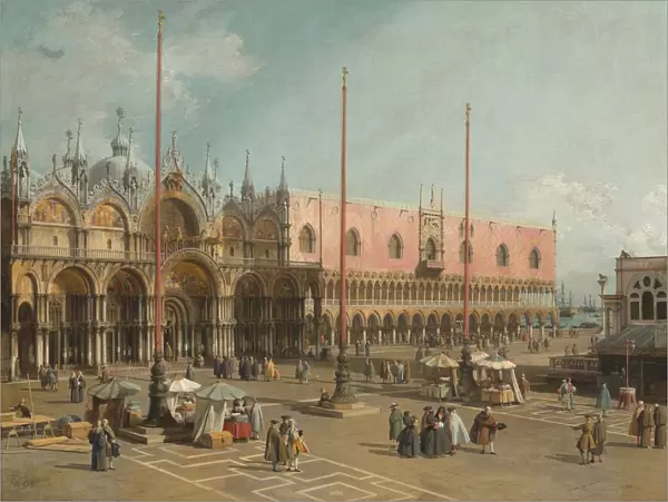 The Square of Saint Mark s, Venice, 1742  /  1744. Creator: Canaletto