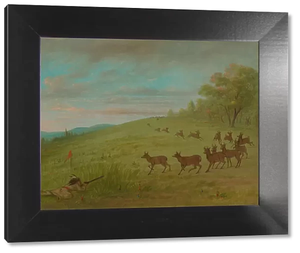 Antelope Shooting - Assinneboine, 1861  /  1869. Creator: George Catlin